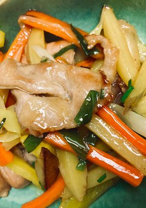豚肉とじゃがいもの中華炒め-レシピのメイン写真