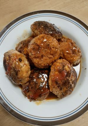 卯の花入り♪ふわふわ肉団子の甘酢だれ-レシピのメイン写真