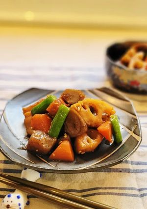 根菜ゴロゴロきんぴら🍚-レシピのメイン写真