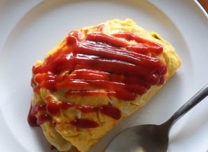 簡単スピルリナ入りオムライス-レシピのメイン写真