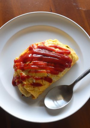 簡単スピルリナ入りオムライス-レシピのメイン写真