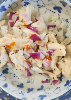 鶏むねナンプラーライム丼-レシピのメイン写真