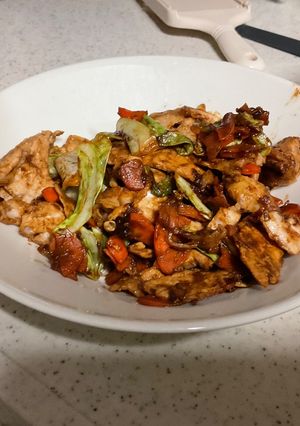 赤味噌で作る野菜と豚の炒め物-レシピのメイン写真
