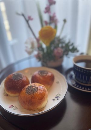 香ばしい酒粕白あんぱん⭐︎-レシピのメイン写真