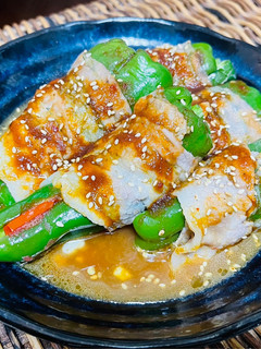 レンチン簡単♪ピーマンのチーズ肉巻き-レシピのメイン写真