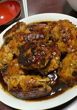 つくね風ハンバーグ-レシピのメイン写真