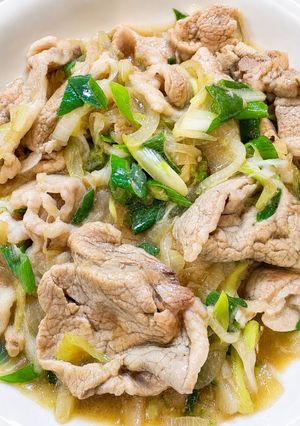 新玉葱と豚ロースのやわらか旨だれ生姜焼き-レシピのメイン写真