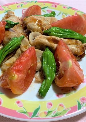 豚肉とトマトのさっぱり炒め-レシピのメイン写真