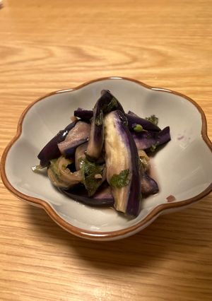 レンジで簡単なすのポン酢和え-レシピのメイン写真