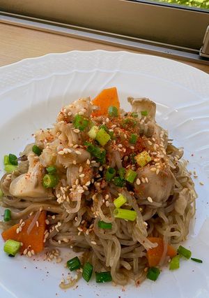 【簡単作り置き副菜】しらたきときのこの炒め煮-レシピのメイン写真