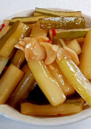 太いキュウリのとろみ甘酢煮-レシピのメイン写真
