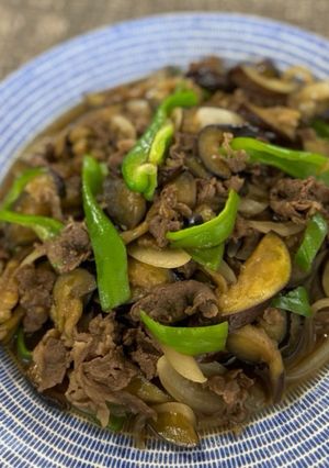 時短料理☆牛肉となすとピーマンの炒めたん-レシピのメイン写真