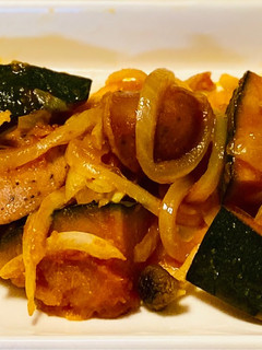 ワンボールレンジ、かぼちゃのケチャップ煮-レシピのメイン写真