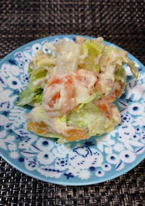 野菜不足解消グリーンリーフでポテトサラダ-レシピのメイン写真