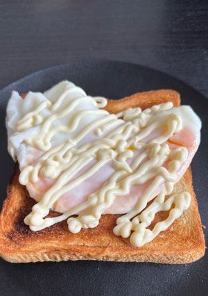 morning 漢の目玉焼きパン-レシピのメイン写真
