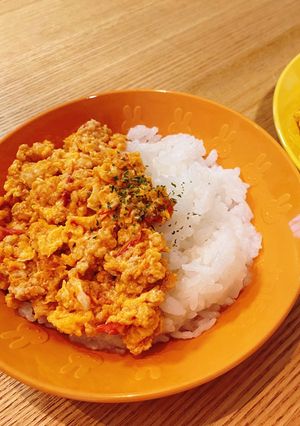 トマたまバターチキンカレー風（子ども用）-レシピのメイン写真