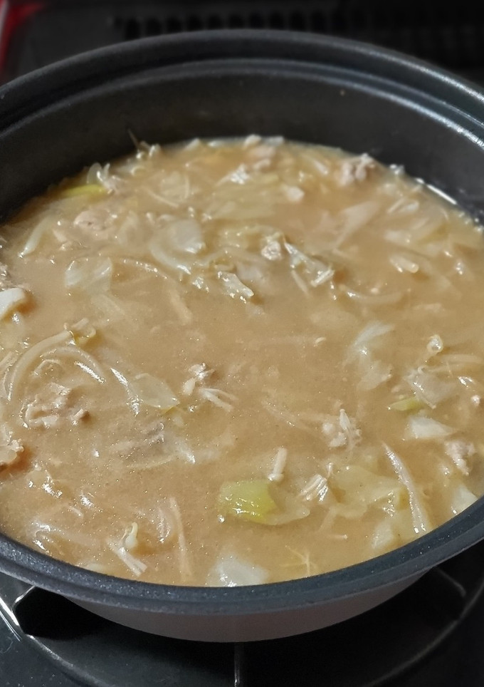 キャベツと豚肉の とんこつ風スープ-レシピのメイン写真