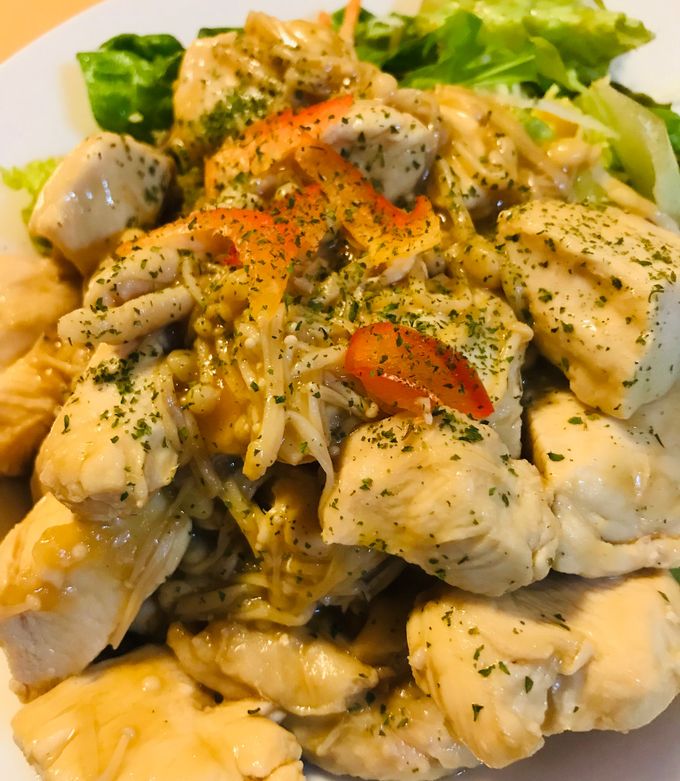 鶏肉とエノキのオイスターソース炒め-レシピのメイン写真