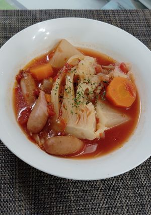 キャベツと大根のトマト煮込み-レシピのメイン写真