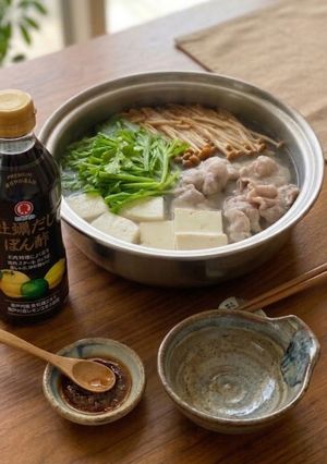 🤍我が家の常夜鍋(春菊)-レシピのメイン写真