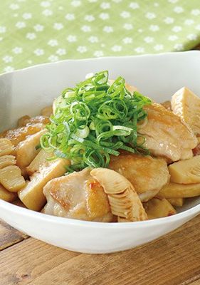 たけのこと鶏肉の甘辛炒め-レシピのメイン写真