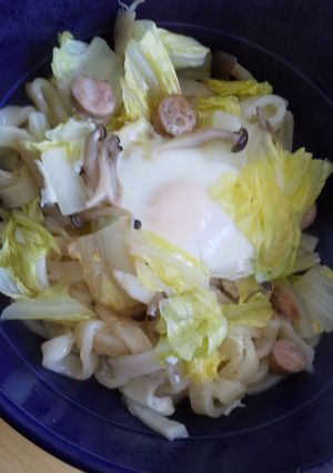 白菜の落とし卵蒸し-レシピのメイン写真