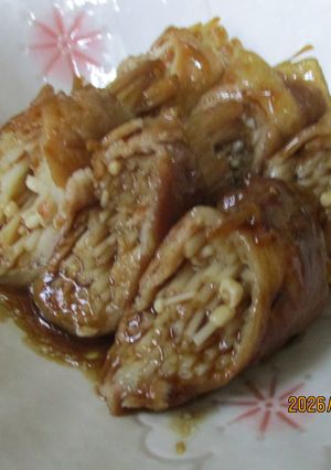 甘ダレえのき肉巻きおかず😋♪-レシピのメイン写真