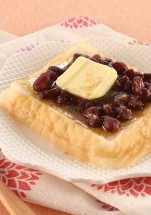 介護食　らくらく食パンであんバター-レシピのメイン写真