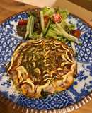 まさかの胸肉のライスペーパーお好み焼
