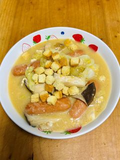 お鍋リメイク☆寒い夜のごちそうコンクリ鍋-レシピのメイン写真