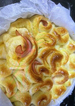 まるで花束ハムマヨちぎりパン🍞💐-レシピのメイン写真