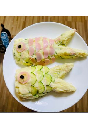 こどもの日！ポテサラ鯉-レシピのメイン写真