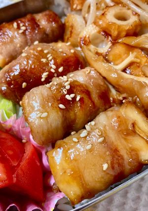 豚肉と厚揚げで肉巻き♪-レシピのメイン写真