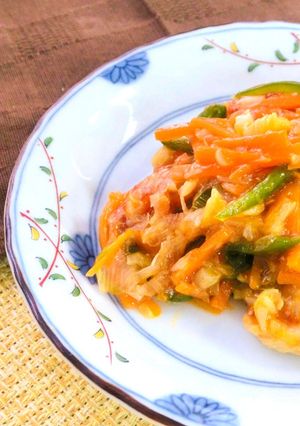 【主菜・副菜】鶏肉のピリ辛ねぎソース蒸し-レシピのメイン写真