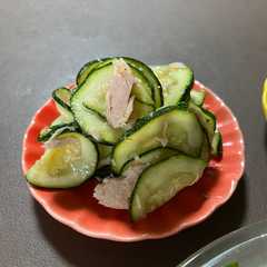 รูปของ ズッキーニとツナのナムル