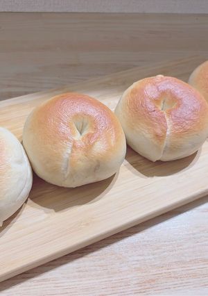 米粉入り明太チーズベーグル-レシピのメイン写真