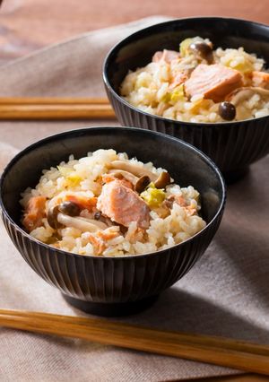 鮭のちゃんちゃん焼き風 炊き込みご飯-レシピのメイン写真