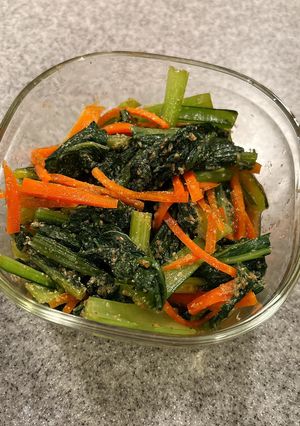 葉物野菜の胡麻和え-レシピのメイン写真