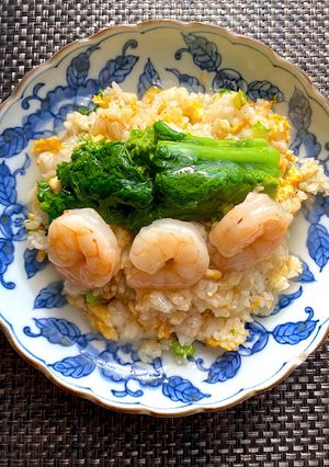 クミン香る菜の花あんかけ炒飯-レシピのメイン写真