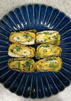 白だしとネギの厚焼きたまご-レシピのメイン写真