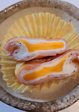 お弁当の隙間ベーコンエッグ-レシピのメイン写真