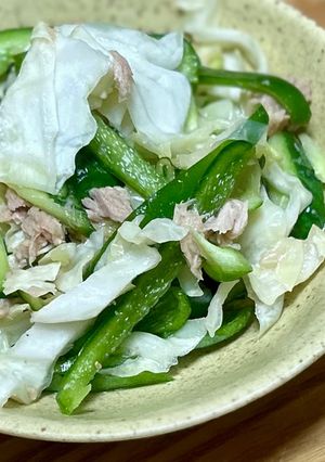 きゅうりとキャベツのツナ塩レモン蒸し-レシピのメイン写真