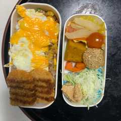 รูปของ レンジ簡単梅油淋鶏味オムライス弁当