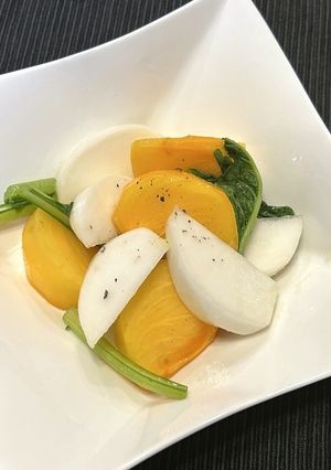 柿と蕪のマリネ-レシピのメイン写真