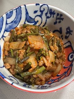 わらびとキムチの納豆和え-レシピのメイン写真