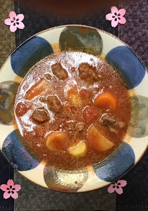 比較的簡単!牛すじ肉のトマトソース煮込み-レシピのメイン写真