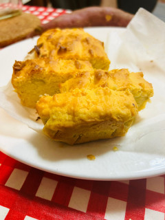 米粉オリーブ油でヘルシーさつまいもケーキ-レシピのメイン写真