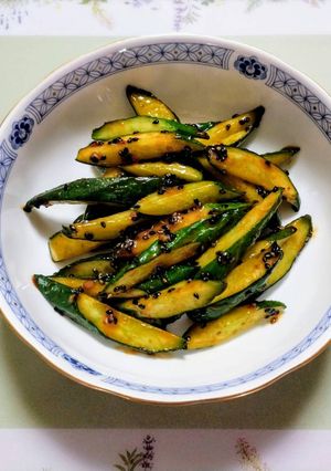 簡単おつまみ！無限胡瓜エスニック炒め副菜-レシピのメイン写真