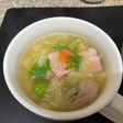 セロリとベーコンと野菜のコンソメスープ