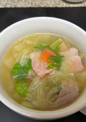 セロリとベーコンと野菜のコンソメスープ-レシピのメイン写真